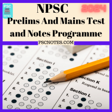 Npsc Prelims and Mains Tests Series and Notes Program